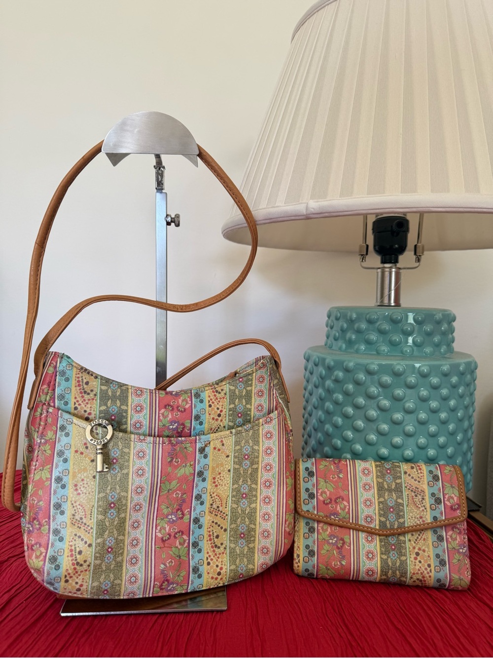 Fossil Floral Crossbody Bag and Wallet - Multi-Color